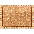 thumbnail image 1 of Ahgly Company Indoor Rectangle Abstract Orange Modern Area Rugs, 8' x 12', 1 of 4