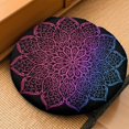 thumbnail image 2 of Round Meditation Cushion, 22" Dutch Velvet Floor Pillow with PP Cotton Filling for Yoga, Zen, Reading, and Floor Seating, Boho Print, 2 of 5