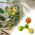 thumbnail image 2 of Goowood Interactive Parrots Toy Chewable Bells with Rotating Windmill Colorful Bird Cage Toys for Parrots Parakeets Cockatiels and Conures Mental Stimulation and Beak Exercise, 2 of 5