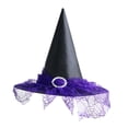 thumbnail image 3 of Sombrero de de Halloween, sombrero para adultos, accesorios para fotos de adultos, sombrero de personaje puntiagudo, sombrero de para Púrpura Yinane sombrero de halloween, 3 of 7