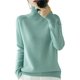 thumbnail image 3 of Suéter de cuello alto para mujer, Tops, jersey de Color sólido, Top de manga larga, suéter suave para mujer, Tops de punto, 3 of 5