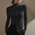 thumbnail image 3 of STETMN Casual Bottoming Shirt for Women Slim Fit Mock Neck Tops Long Sleeve Yoga T-Shirt, 3 of 8