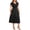 Black, variant on Summer Wedding Guest Dresses for Women Plus Size V Neck Short Sleeve Crossover A-Line Flowy Elegant Dress Red M
