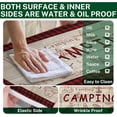 thumbnail image 3 of Picnic Table Cover with Bench Covers Elastic Edges, Red Plaid Fitted Table Cover, Outdoor Patio Camping Essentials 72 Inch 3PCS, Waterproof Camping Fitted Tablecloth, 3 of 7