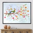 thumbnail image 2 of Designart 'Little Bird Sitting On Blooming Branch' Traditional Framed Canvas Wall Art Print, 2 of 5