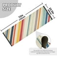 thumbnail image 5 of Yayeee Runner Rug for Bedroom 2'x6' Machine Washable Hallway Non Slip Mat, Striped Pattern, 5 of 8