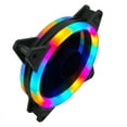 thumbnail image 4 of Ventilador de chasis luminoso de doble apertura interior y exterior, ventilador de enfriamiento de computadora LED silencioso de 12 cm, 4 of 6