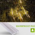 thumbnail image 6 of GLUAAE Meteor Shower Rain Lights, 10 Tubes 540 LED, Warm White Holiday Lighting, 6 of 8