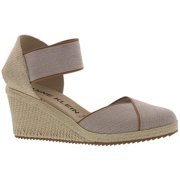 Anne Klein Womens Zoey Wedge Sandal 6.5 Natural