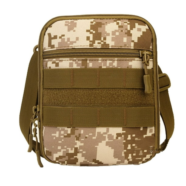 Eigraketly Accesorio de bolsa organizador impermeable para exteriores, riñonera de camuflaje para el pecho, paquete de accesorios para acampar de viaje Escalada camuflaje marrón Eigraketly OD024219-04
