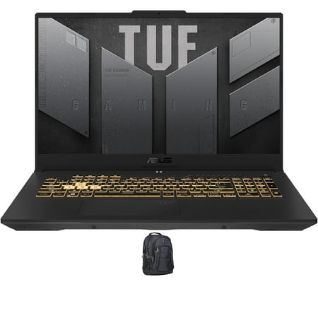 ASUS TUF Gaming F17 Gaming/Entertainment Laptop (Intel i5-12500H 12-Core, 17.3in 144 Hz Full HD (1920x1080), GeForce RTX 3050, 16GB RAM, Win 10 Pro) with Premium Backpack