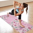 thumbnail image 6 of Pioneer Flower Floral Print Pattern Hot Yoga Mat Towel Non Slip for Hot Yoga - Quick-Drying Yoga Mat Cover with 4 Corner Pockets with Travel Bag - Hot Yoga Towel Non Slip 74"x26", 6 of 6