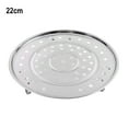 thumbnail image 1 of Stainless Steel Steamer Tray Rack Plate Steam Cooking 3 Stands Round Type 18-30, 1 of 11