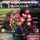 thumbnail image 4 of Luces solares para jardín Anordsem, 10 LED, rosas rosas, paquete de 2, 4 of 8