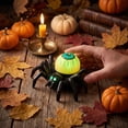 thumbnail image 2 of Tryvkinvive Halloween Spider Ornament,Light Up Eyeball Spider Decor for Halloween Decorations,Glowing Spider Figure for Halloween Indoor Outdoor Tabletop Party Decor, 2 of 6