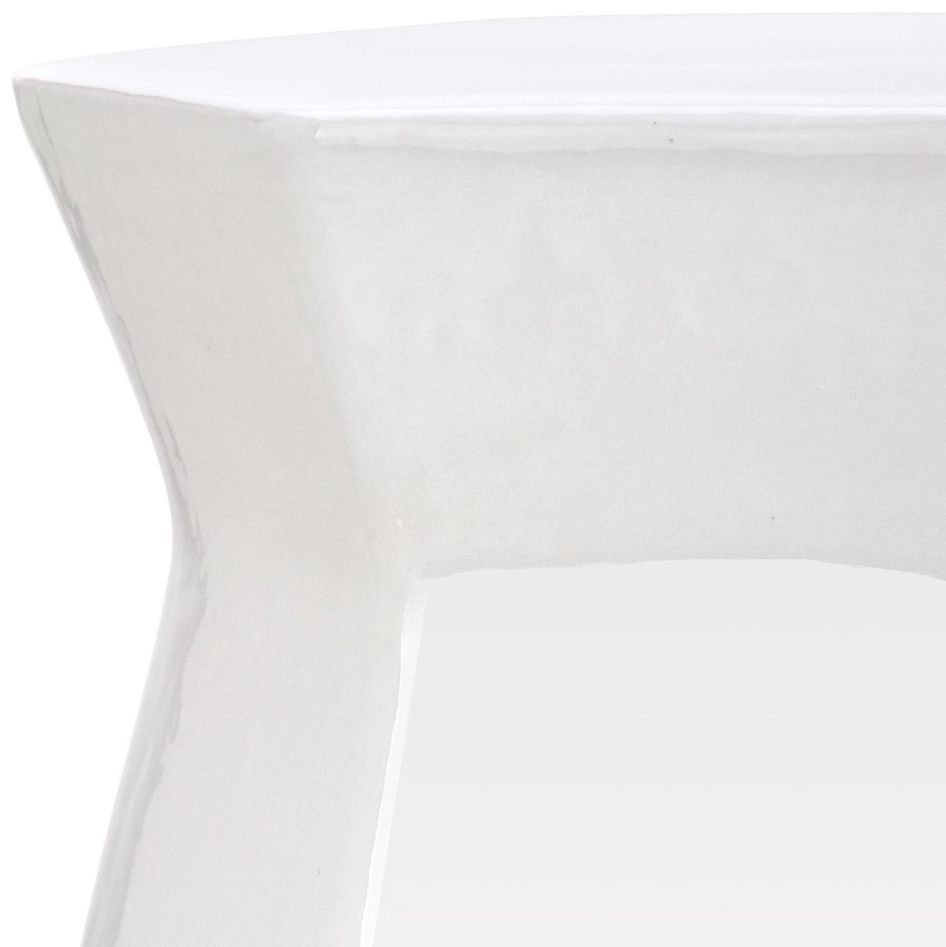 Safavieh Modern Backless Indoor/Outdoor Garden Patio Stool, White