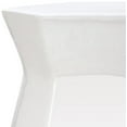 thumbnail image 3 of Safavieh Modern Backless Indoor/Outdoor Garden Patio Stool, White, 3 of 4