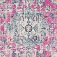 thumbnail image 6 of SAFAVIEH Madison Hildred Floral Bordered Area Rug, Fuchsia/Aqua, 6'7" x 6'7" Round, 6 of 7