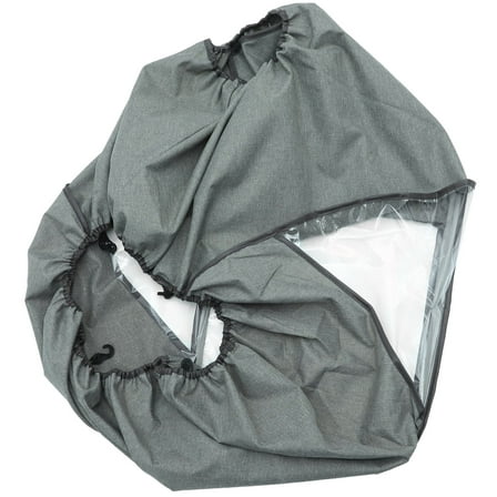 OULII Dustproof Outdoor Stroller Rain Cover Grey Windproof for Caregivers 1Set