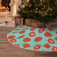 thumbnail image 5 of Balery Hand Drawn Strawberry Printed Christmas Tree Skirt , Merry Christmas Party Christmas Tree Decoration,Adjustable Tree Skirt-30", 5 of 6