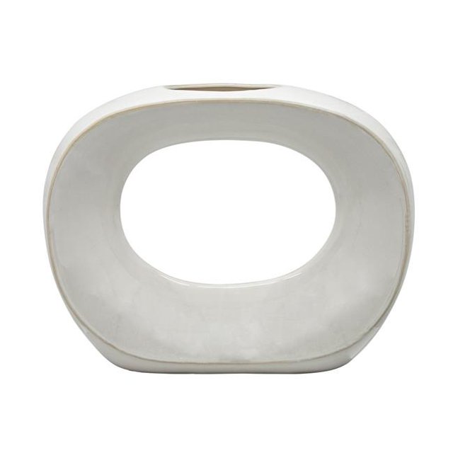 Sagebrook 15861 Vase Ovale de 11 Pouces&44; Blanc