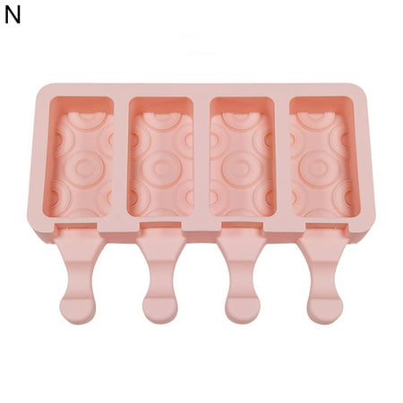 

Hadanceo Silicone Mold Three-dimensional 4 Cavities Easy Clean Jelly Ice-lolly Mold DIY Chic Household Supplies