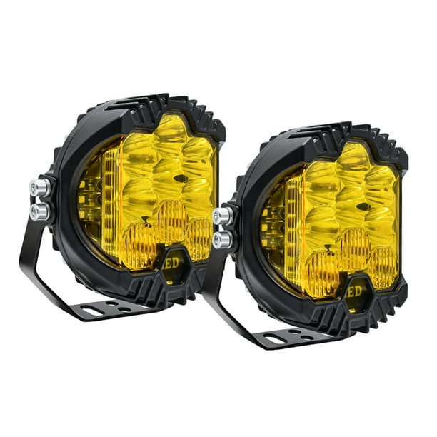 2 unidades de luces LED de trabajo de 7 pulgadas con haz combinado de inundación puntual