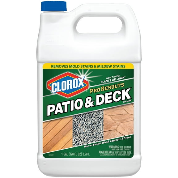 Clorox Pro Results Patio & Deck Cleaner, 128 oz Bottle