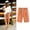 Orange, variant on QUNYINEY Mid Rise Summer Shorts For Women Casual Solid Bermuda Shorts Comfy Drawstring Elastic Waist Loose Shorts