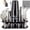 Black-25-20oz, variant on Stainless Steel Cocktail Shaker Set with 22 Bar Tools, 25oz and 20oz Boston Shakers, Recipe Booklet, and Stand