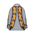 thumbnail image 3 of Monster Cartoon Truck Orange Pattern Backpack for School, Cute School Bag with Adjustable Shoulder Straps and Padded Back, 15.3"x11"x6.7", 3 of 5