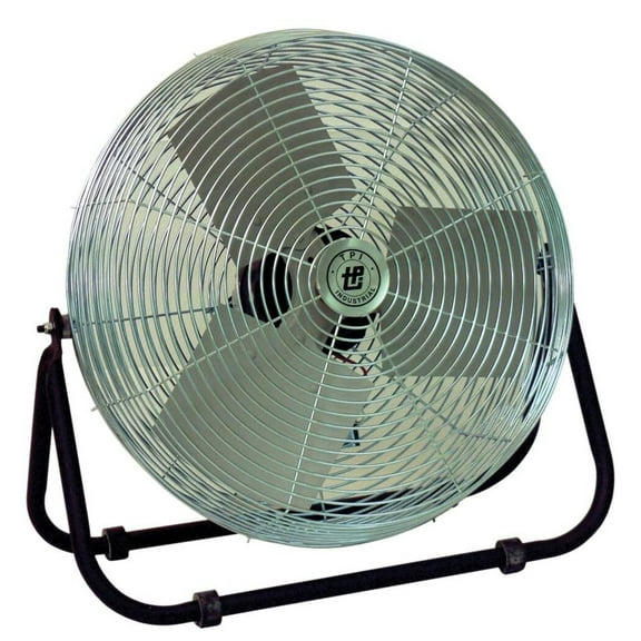 TPI 1-Phase, 120V 12" Industrial Floor Fan 1/12 HP