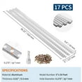thumbnail image 2 of Gutter Guard, Leaf Guards for Gutters, 5 Inch Width/ 6 Inch Width, 0.275'' Hole Diameter & 0.02'' Thick Fits Any Roof or Gutter Type, Gutter Guards, 2 of 8