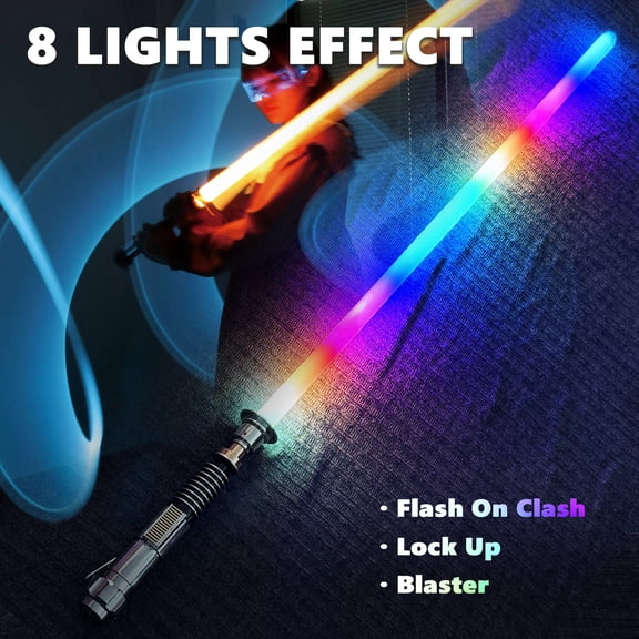 Lightsaber Neopixel Jedi Laser Sword Heavy Dueling Sensitive Smooth Infinite Changing Hitting Sound Light Saber Toys