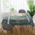 thumbnail image 3 of Yayeee Tablecloths 60" x 108" Rectangle Wrinkle Resistant Party Table Cover, Night Deer, 3 of 8