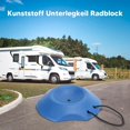 thumbnail image 2 of Lunfar Plastic Wheel Chocks Tire Slip Stopper Stop Chocks Wheel Alignment Tire Block Support with Rope Handle for Trailer and Caravan Motorhome RV, 2 of 4