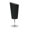 thumbnail image 1 of Simple Designs Mini Chrome Table Lamp with Angled Fabric Shade, 1 of 9