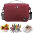 thumbnail image 1 of Foldable Cooler Bag, Small Cooler Bag(red), 1 of 5