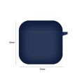 thumbnail image 3 of Funda De Silicona Para Audífonos Inalámbricos Para Xiaomi Redmi Buds 3 (Azul Medianoche), 3 of 5