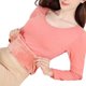 thumbnail image 1 of Qarigey Ropa interior térmica para mujer, parte básica de invierno para clima frío, cuello redondo, manga larga, ropa de Base de Color Prendas para la parte del cuerpo Rosado SG Qarigey AP013021-13, 1 of 6