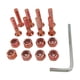 thumbnail image 2 of Tornillos para patineta, tornillos duraderos para reparación de ruedas de patineta longboard. naranja, 2 of 9