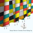thumbnail image 6 of Rainbow Checkered Pattern Shower Curtain 72"x84" ,Bathroom Decorative Shower Curtains Set with 12 Hooks,Modern Waterproof Washable Shower Curtain, 6 of 6