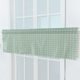 thumbnail image 4 of Cenefa corta de cocina con medias cortinas para ventanas opacas romanas (cuadros verdes) Ehuebsd Libre de BPA, 4 of 9