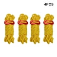thumbnail image 2 of Wweixi 4X Tent Lanyard Reflective Rope Wind Cord Load-bearing Solidness DIY Prop Multicolored Universal Camping Supplies Yellow, 2 of 6