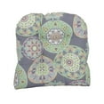 thumbnail image 2 of Blazing Needles 93184-4CH-OD-106 19 in. U-Shaped Dining Chair Cushions, Cera Sterling - Set of 4, 2 of 2