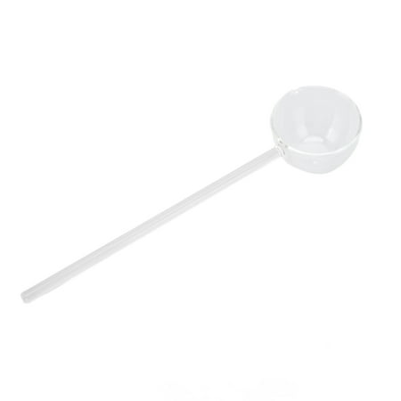 

Glass Stirring Spoon High Temperature Resistance Simple 100ML Mixing Spoon Coffee Tea Spoon for Restaurants Home Transparent