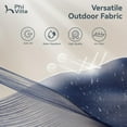 thumbnail image 5 of 13ft Large Patio Umbrella Double-Sided Twin Outdoor Market Umbrella with Crank, Beige, 5 of 7