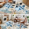 thumbnail image 6 of Blue Coastal Large Area Rugs for Bedroom Living Room, Soft Non Slip Carpet Bedside Rug, Ocean Nautical Anchor Wood Barn Beach Rectangular Floor Cover Kitchen Accent Rug 3'x5' for Dining Room/Office, 6 of 9