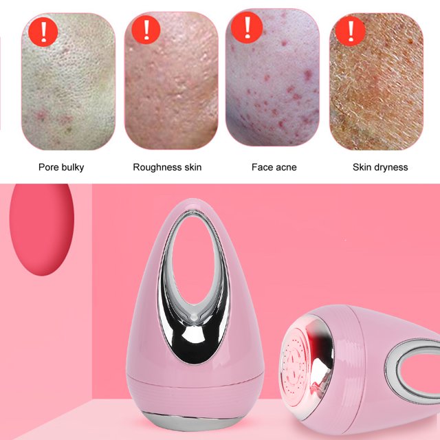 Vibration 2 Colors Face Care Machine, Red Light Imports Machine, Face Care Devices, Cleaning Thoroughly for Woman Face care Pink