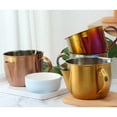 thumbnail image 6 of Stainless Steel Fat Separator Bowl, Fat Separator with Dual Spout Design, Stainless Steel Gravy and Sauce Strainer with Handle, Reusable Fat Separator Jug for Broth, Soup, Stew, Hot Pot,3.9x5.5inch, 6 of 7